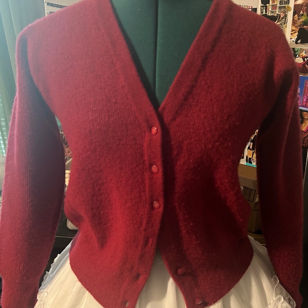 Lands End Wool Cardigan